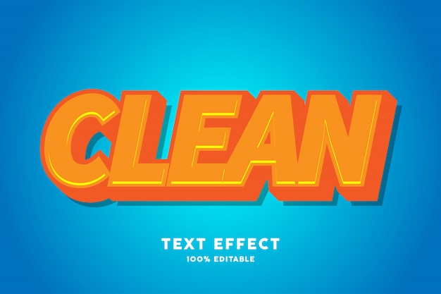 Orange candy text effect