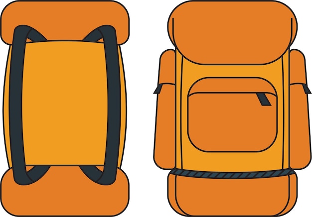 ORANGE CARRIER BAG VECTOR