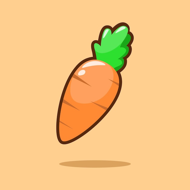 orange carrot icon vector illustration