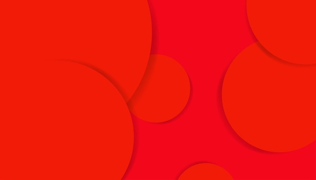 Orange circle shape banner background. Vector stock illustration.