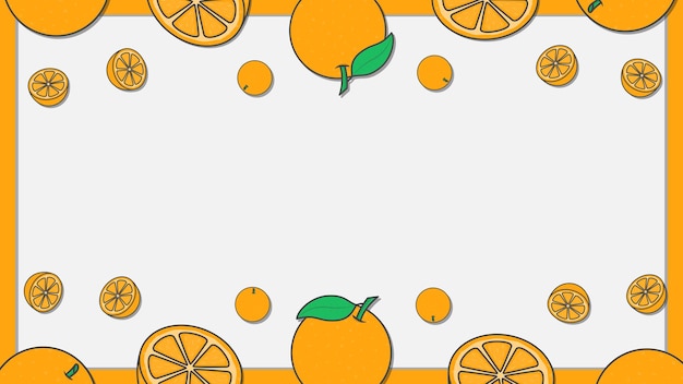 Orange citrus fruit background design template orange fruit
cartoon vector illustration fruit