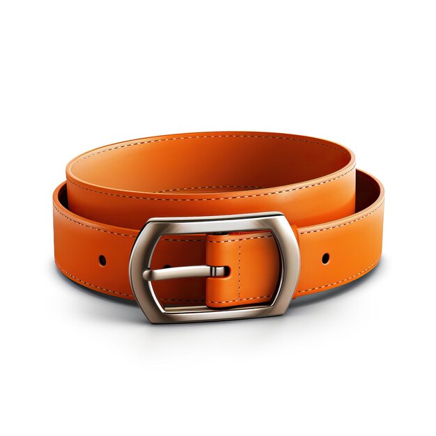 Vector orange color belt gradient vector white background isolat