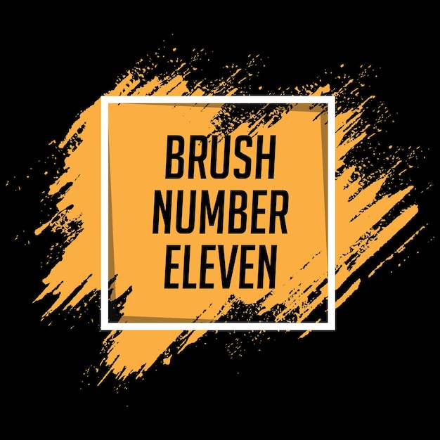 Orange color brush banner background