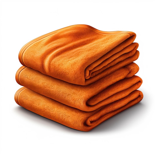 Vector orange color towel gradient vector white background isola