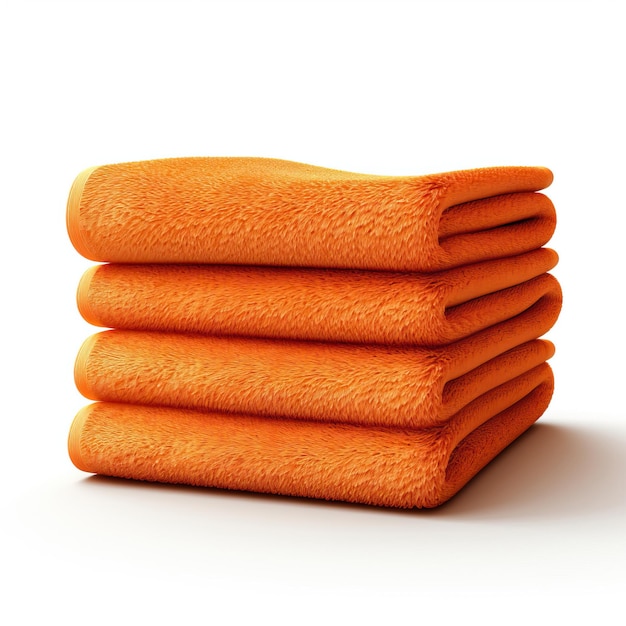 Vector orange color towel gradient vector white background isola