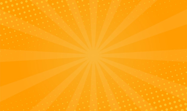 Orange comic background.