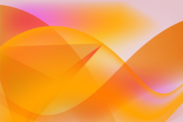 Orange cool sweet colorful dynamic shadow line guardian bright simple vector background