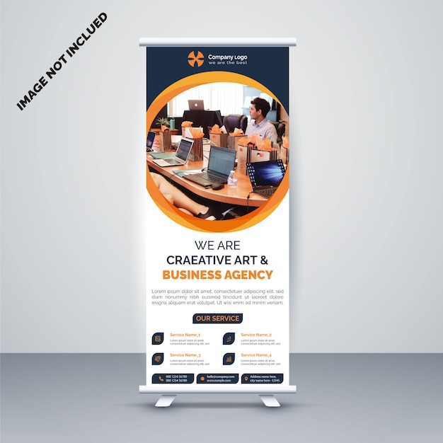 Orange Corporate Rollup Banner Design