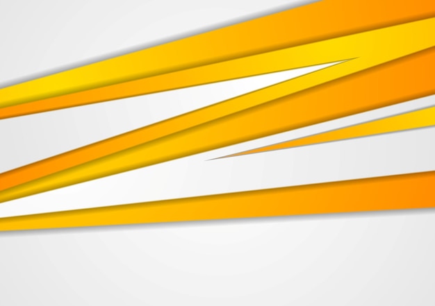 Vector orange corporate stripes abstract background. vector design