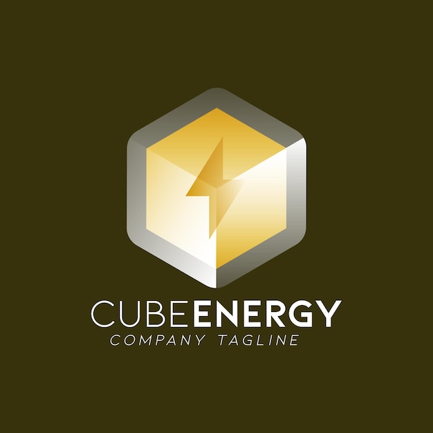 Orange Cube Energy logo design