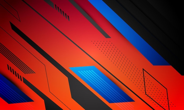 Vector orange dark geometric design background vector