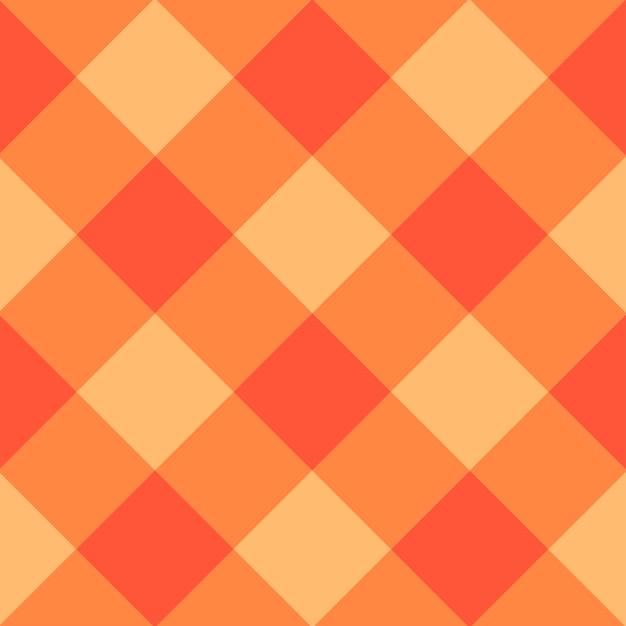 Orange diamond chessboard background