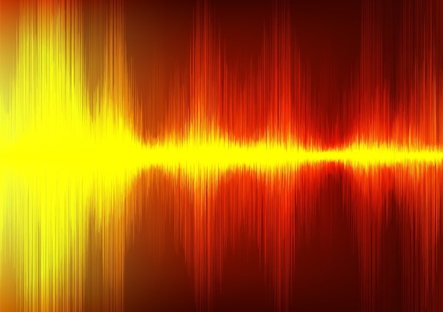 Orange Digital Sound Wave style Background