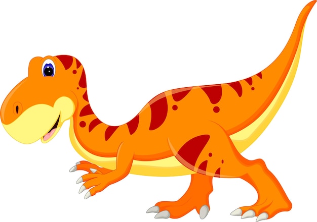 Vector orange dino