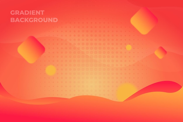 Orange dot color background vector