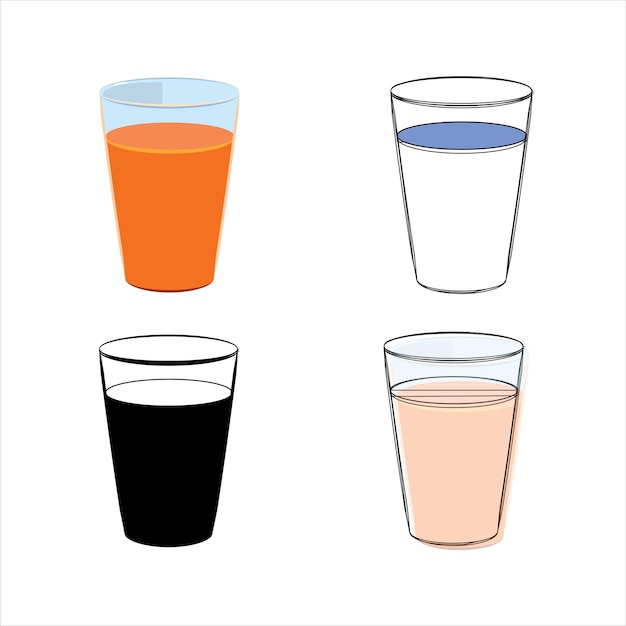 orange drink vector icon