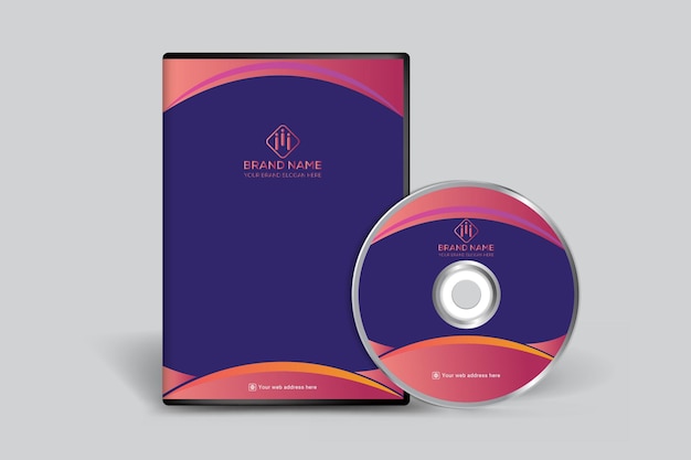 Orange DVD cover template design