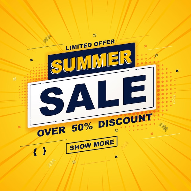 Orange explosion summer sale background