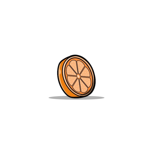 Vector orange flat icon design logo