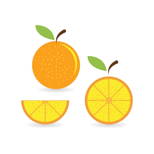 Orange fruit logo