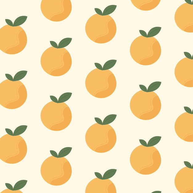 Vector orange fruit seamless pattern vector eps