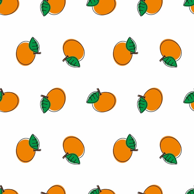 Orange Fruit Seamless Pattern