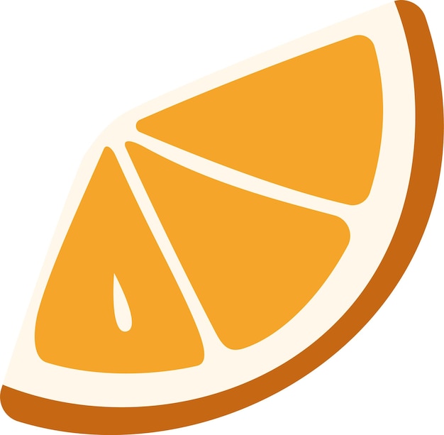 Vector orange fruit slice