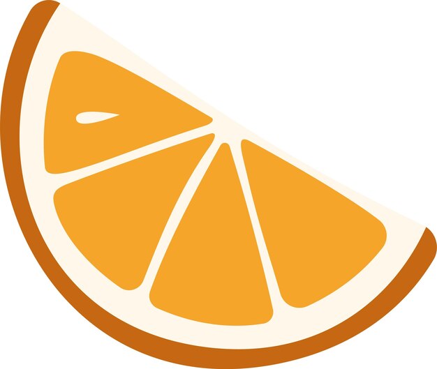 Vector orange fruit slice