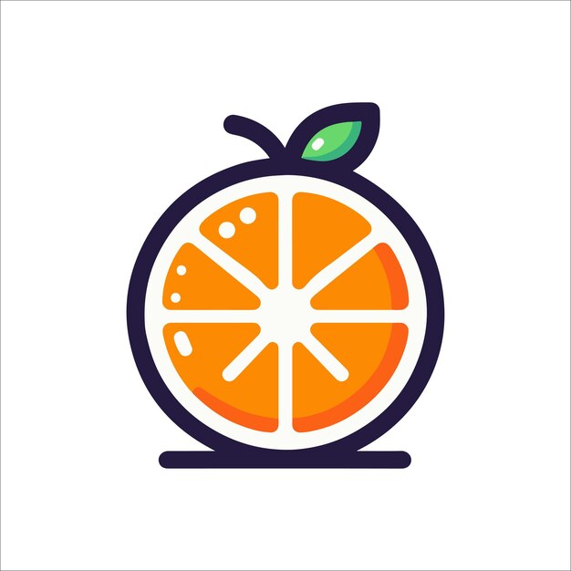 Vector orange fruit