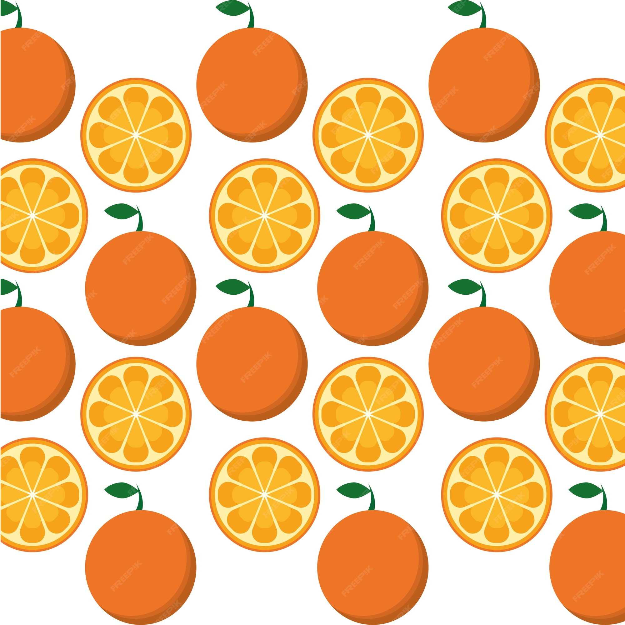 Premium Vector | Orange fruits background design