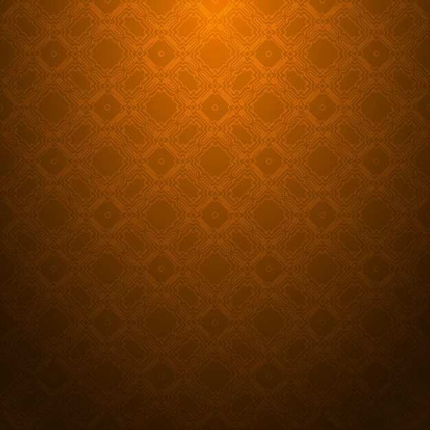 Orange geometric seamless pattern