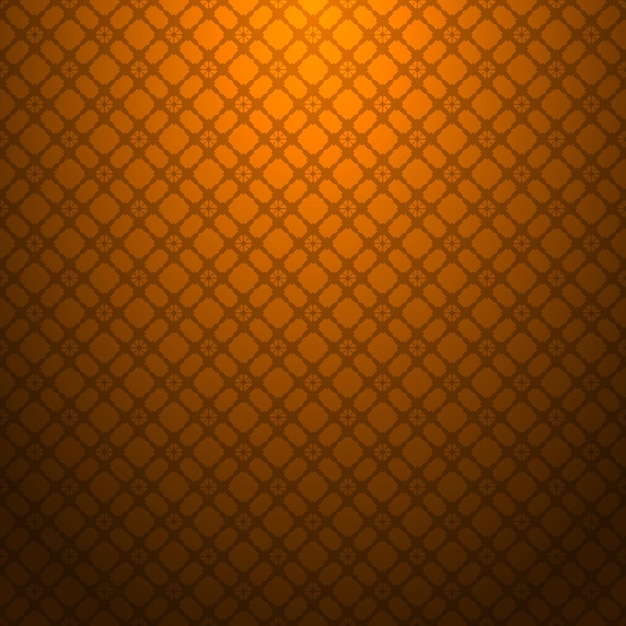 Orange geometric seamless pattern