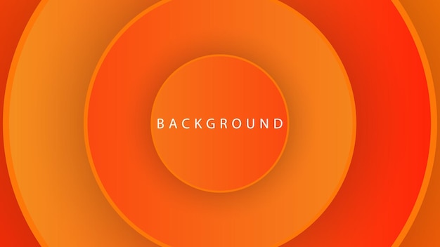 Orange gradient abstract background design in circle pattern for banner