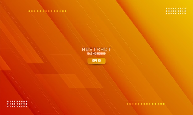 Orange gradient background with creative overlap square shape