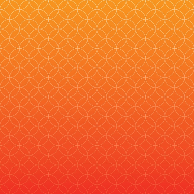 Orange gradient background with floral and circle motifs premium and modern suitable for social media