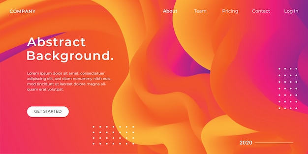 Orange gradient flow background