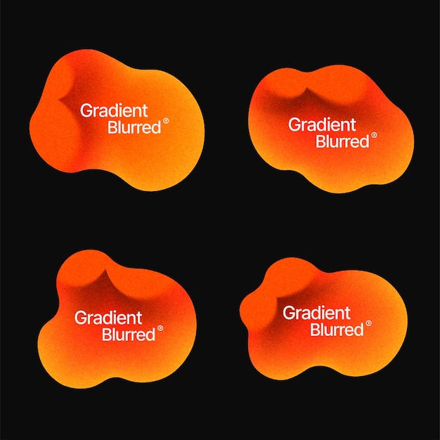 Vector orange gradient grainy texture background