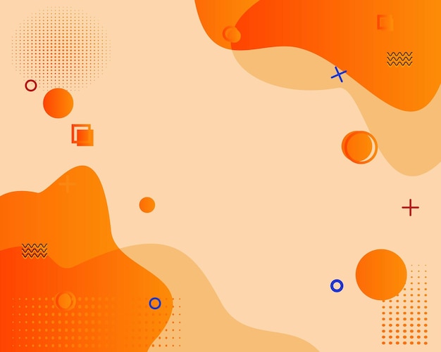 Оранжевый градиент жидкости Мемфис абстрактный фон