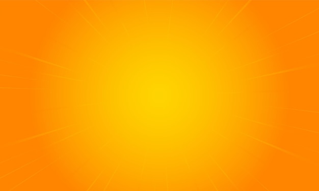 Orange gradient ray burst background vector design