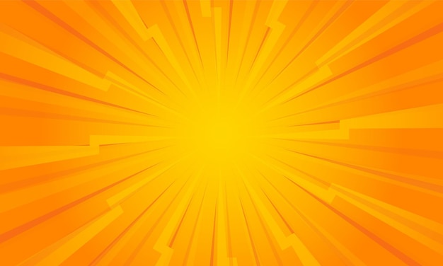 Orange gradient ray burst dot style background vector design