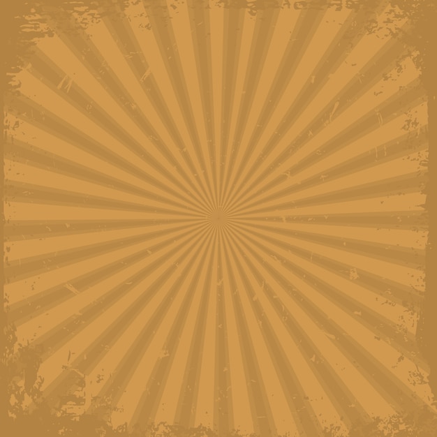 Orange grunge rays background