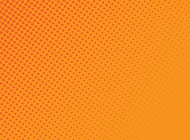 Orange halftone dots background