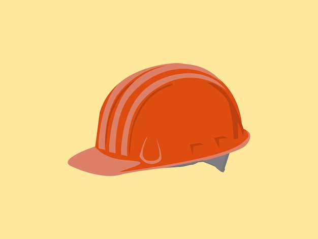 An orange hard hat with the word safety on it.