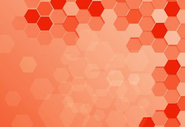    orange hexagons