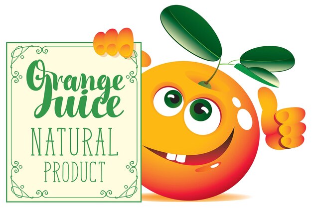 orange juice banner