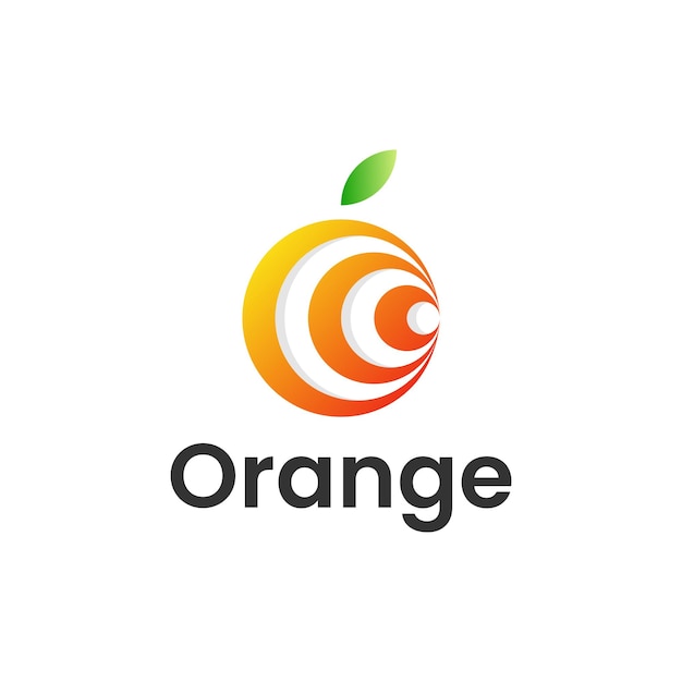 orange juice logo juice and orange combination logo with 3d colorful style