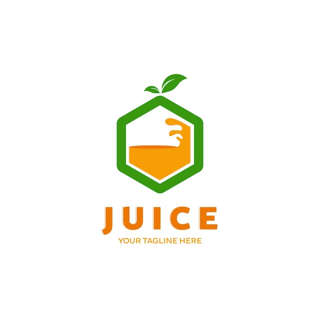 Orange juice logo vector illustration design