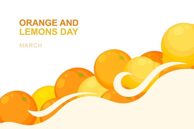 Orange And Lemons Day background