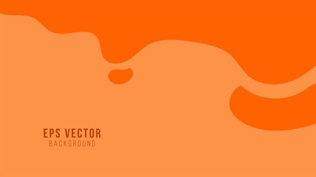 Vector orange liquid background eps vector editable