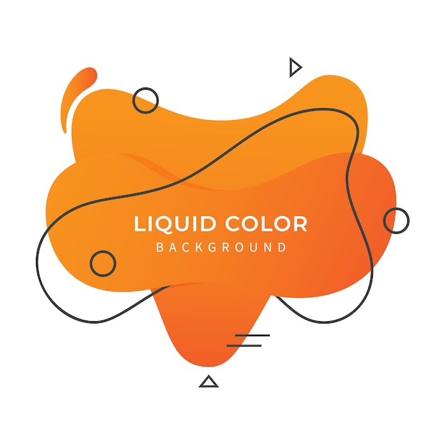 Sfondo di colore liquido arancione